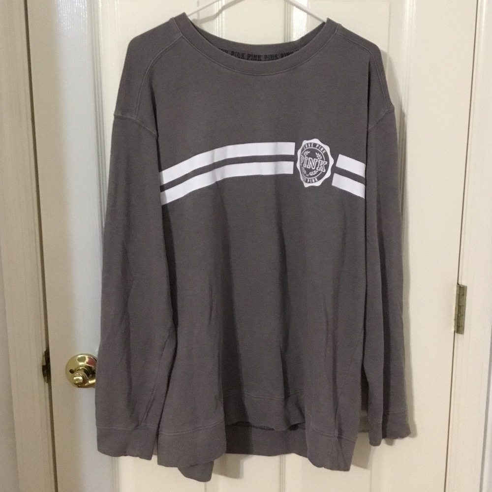 Pink Victoria’s Secret Gray Sweatshirt
Women’s Large